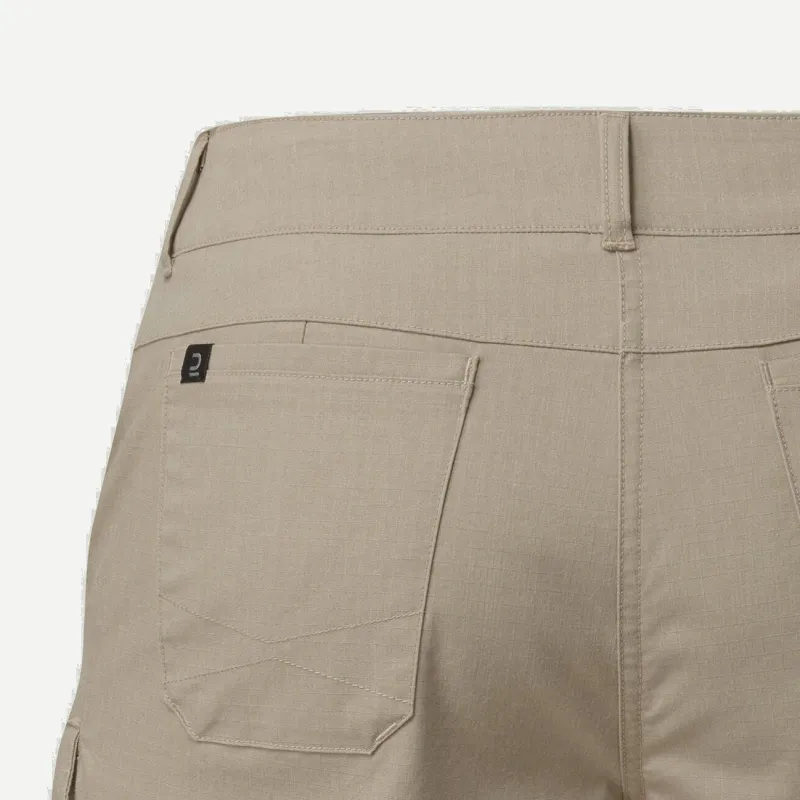 DECATHLON FORCLAZ TRAVEL100 Cargo Shorts Women's Light Coffee-3
