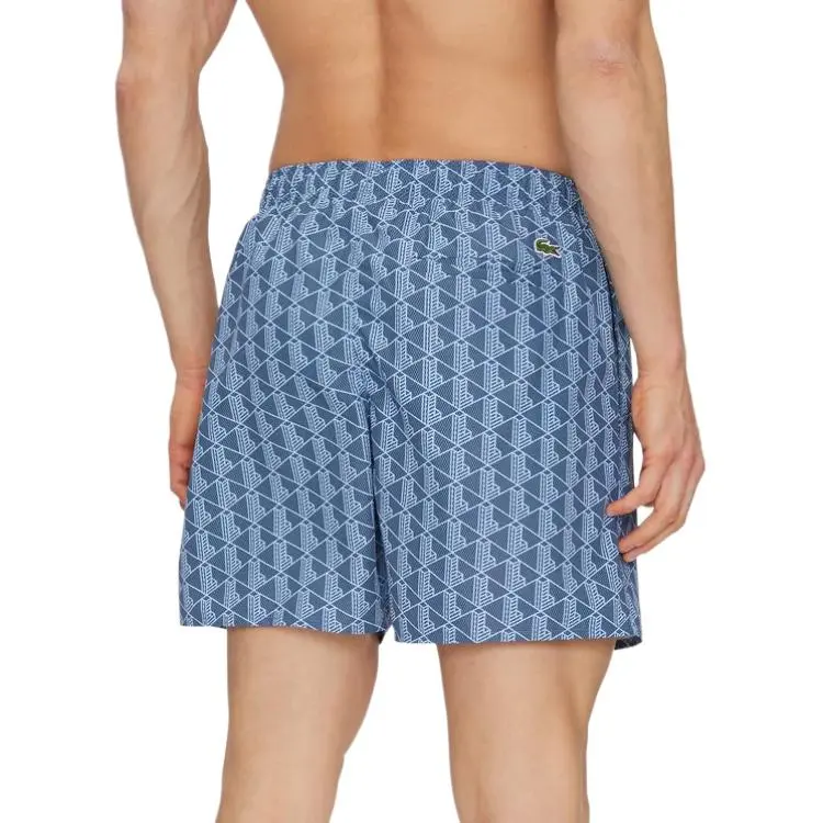 LACOSTE Monogram Print Swim Trunks-3