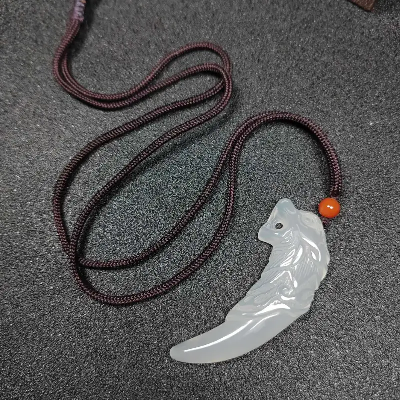 JUNWEN Chalcedony Necklaces Men's-4