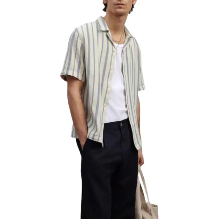 H&M Shirts Men Light Blue-2