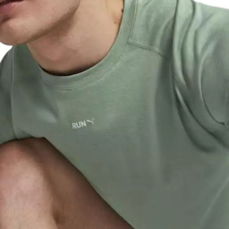 PUMA T Shirts Men Green-5