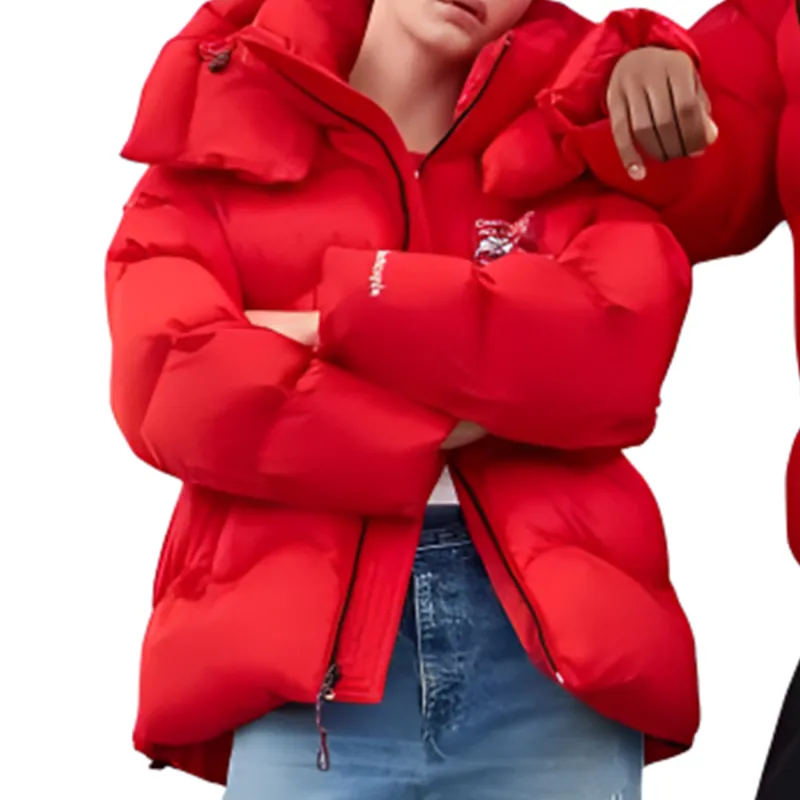 COACH FW24 Puffer Jacket Unisex Brier Red-6