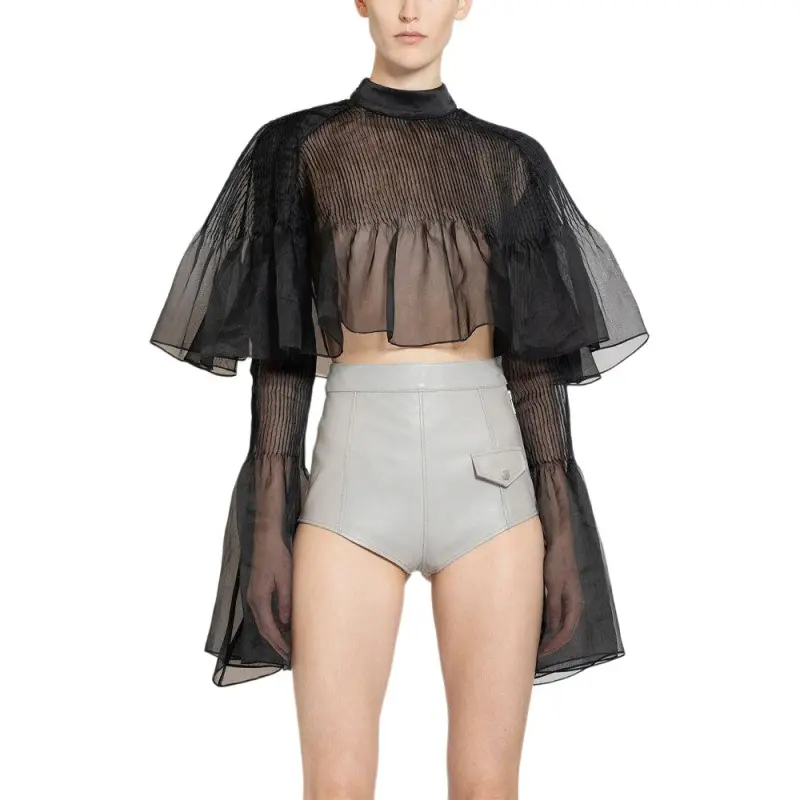 LOEWE Crop Tops Women's Black-2