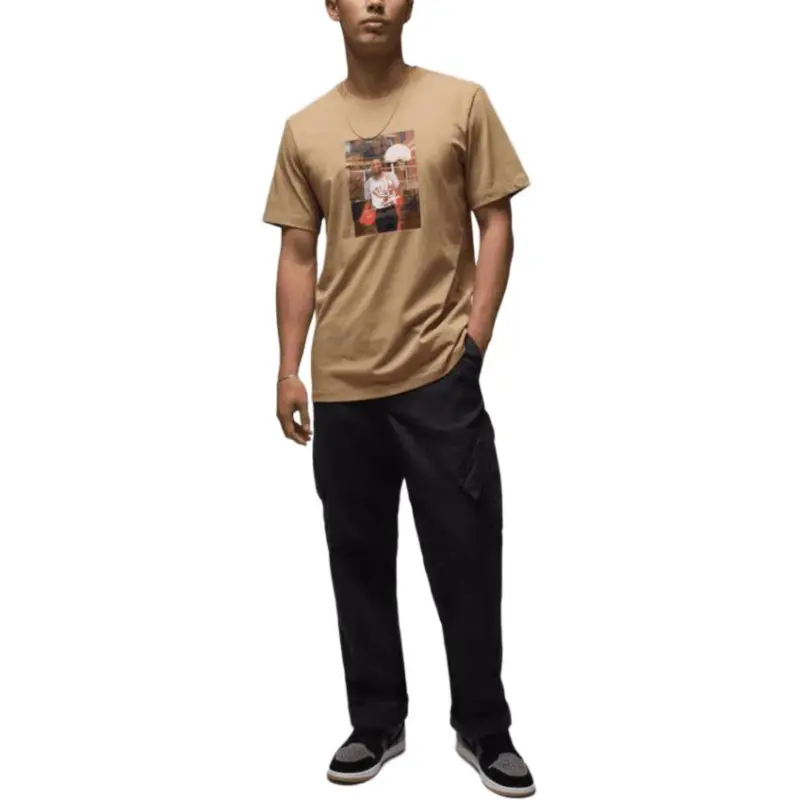 Jordan JORDAN BRAND T-Shirt Men's Desert Camouflage/Black-2