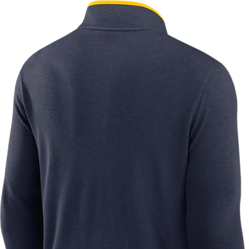 JORDAN Michigan Wolverines Victory Men's JORDAN Brand Dri FIT College 1/2 Zip Long Sleeve Top-3