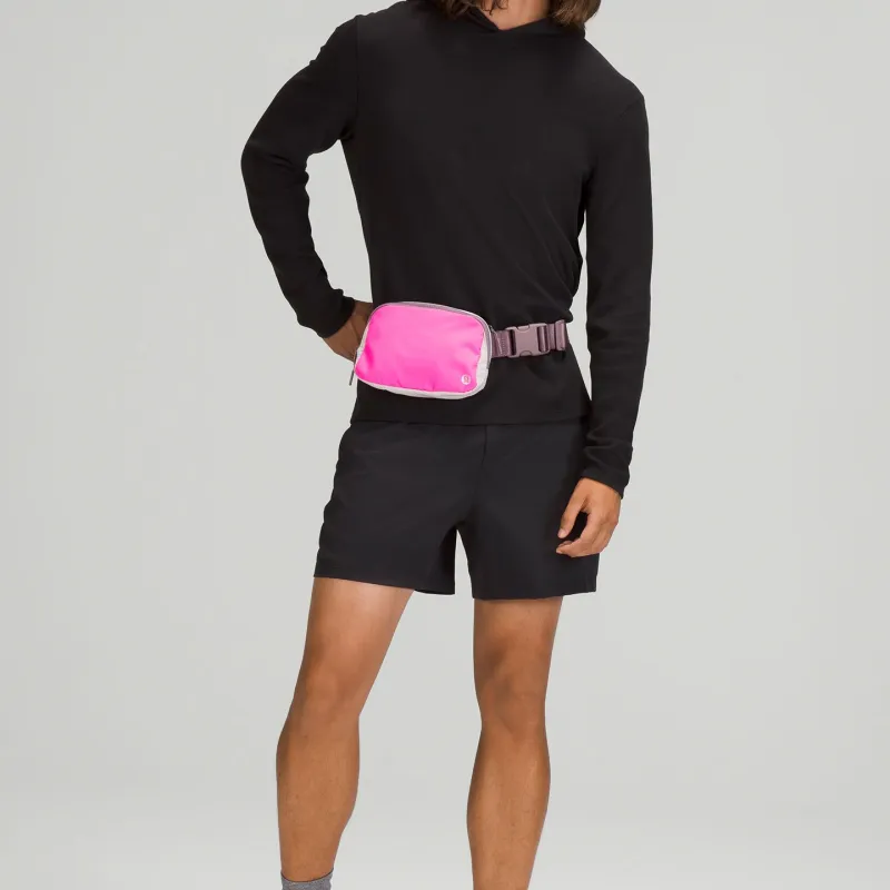 Lululemon Water-Resistant Fabric Fanny Pack Women's Light Pink/Moon Rock/Chromium-4