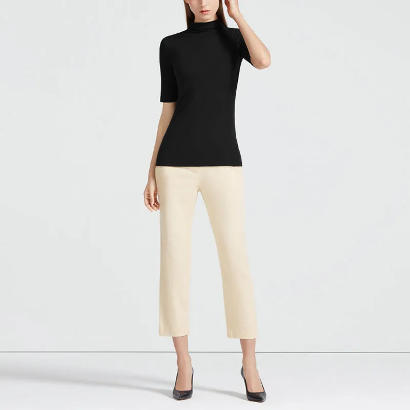 THEORY Casual Pants Women's Beige Yellow-1