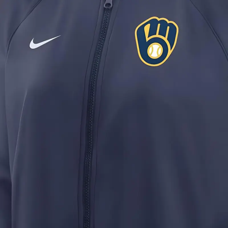 Nike Milwaukee Brewers Women's's Nike Mlb Full Zip Hoodie-2