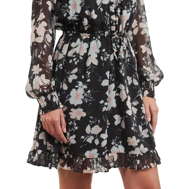 GUESS Long Sleeved Dress Women's Black-4