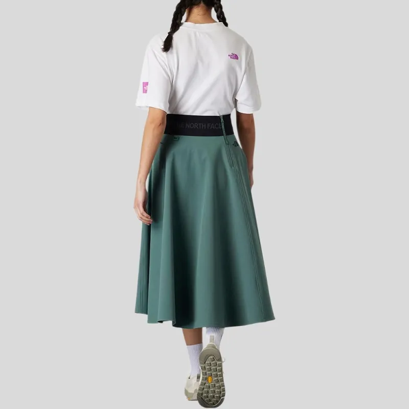 THE NORTH FACE City Outdoor Collection UE Collection SS25 Casual Long Skirts Women's Duck Green-1