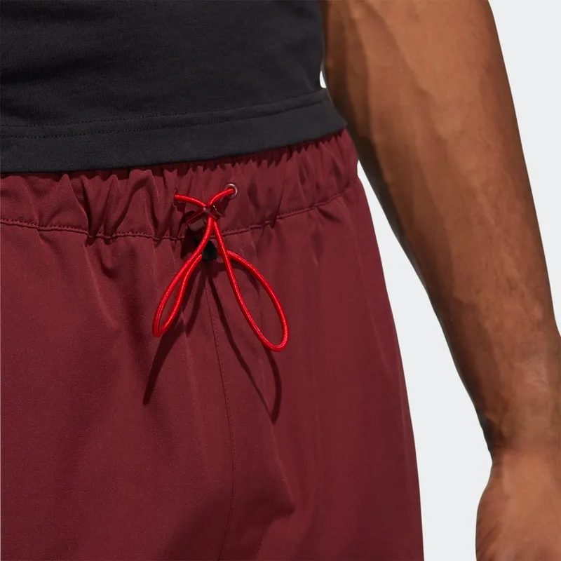 Adidas Knitted Sports Pants Men's Red-4