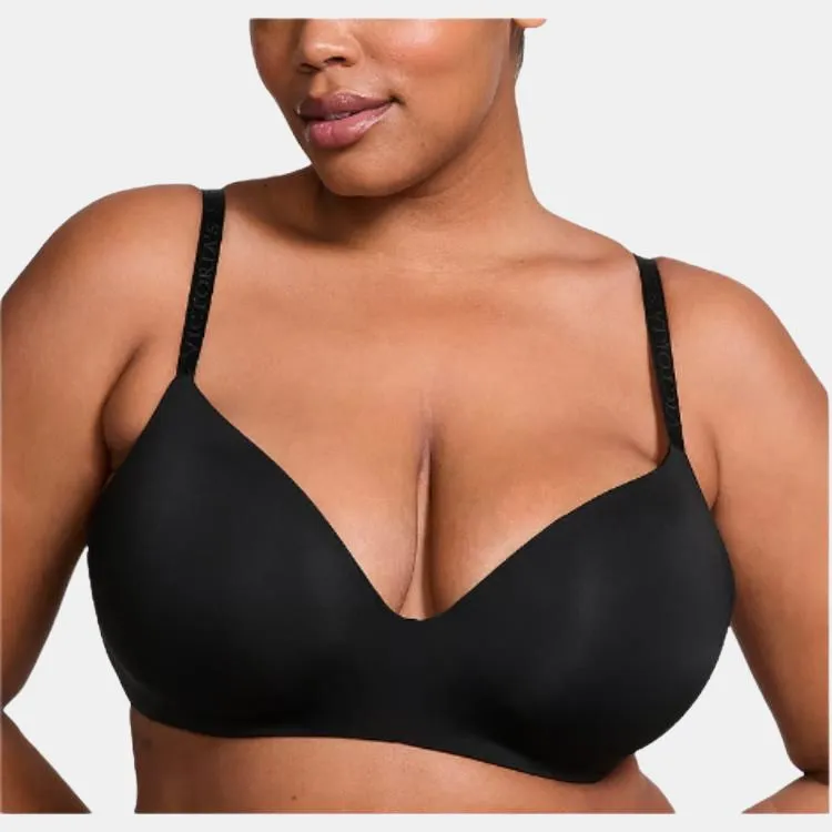 Victoria's Secret The T-shirt Lightly Lined Wireless Bra / Black Bra Women's Black-1
