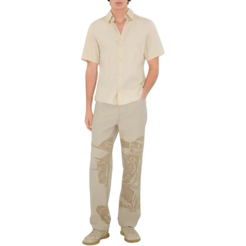 Burberry Logo embroidered Shirt-1