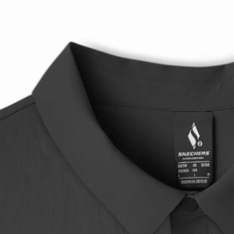 Skechers SKECHLUXE SS25 Polo Shirt Men's Midnight Black-2