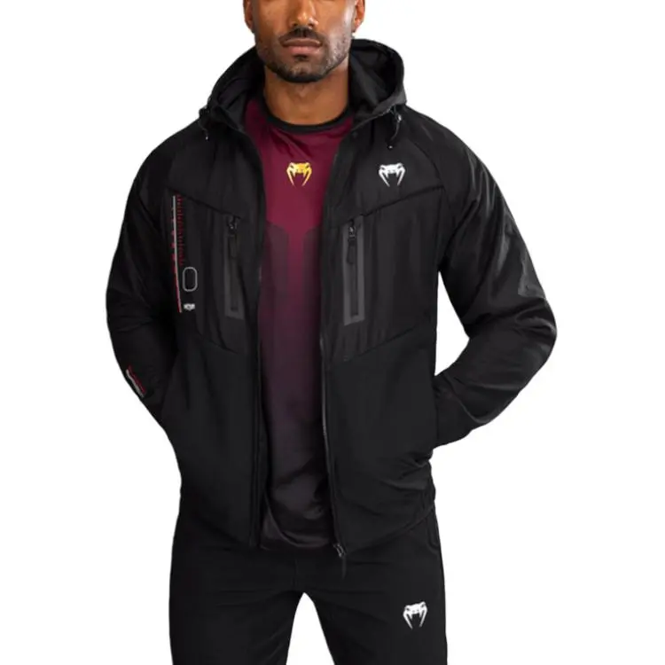 VENUM SS25 Jacket Men's Black/Flame Red-1