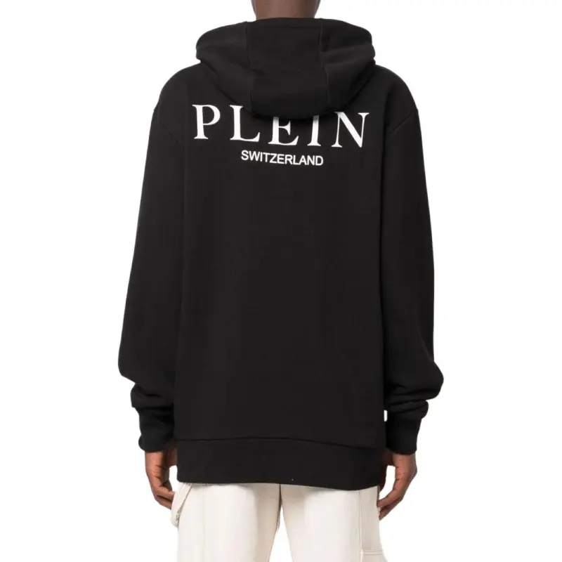 PHILIPP PLEIN Teddy Print Cotton Hoodie-3