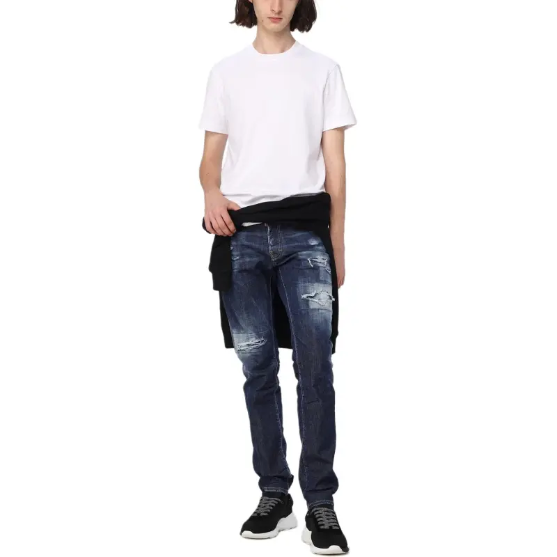 DSQUARED 2 Straight Leg Distressed Jeans-2