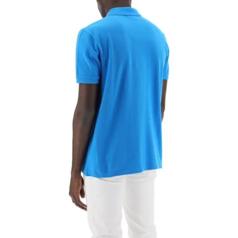 Maison Kitsune Fox Head Patch Short Sleeved Polo Shirt-3