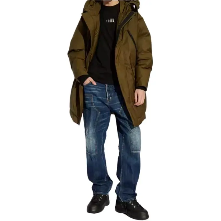 DSQUARED 2 Funnel Neck Hooded Coat-1