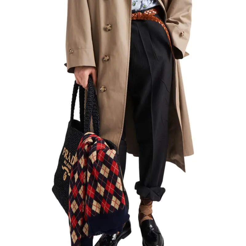 PRADA Wide leg Wool Trousers-2