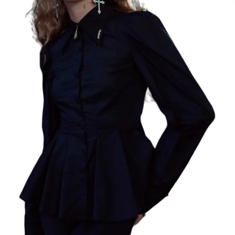 Selkie Collection FW24 Shirt Women's Black-2