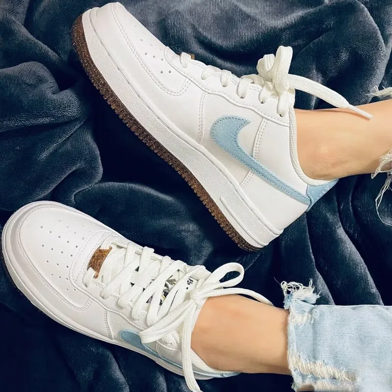 Nike Air Force 1 Low LV8 Indigo Canvas Cork White GS-1