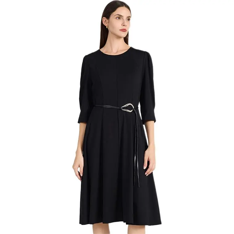 NINE WEST Long Sleeved Dresses Women's Black-4