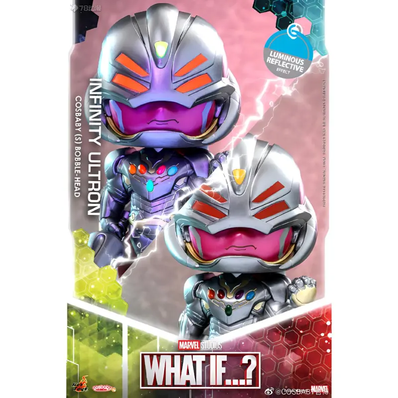 Hot Toys Cosb890 If...? Ultron Chibi Figures 10.5cm-3