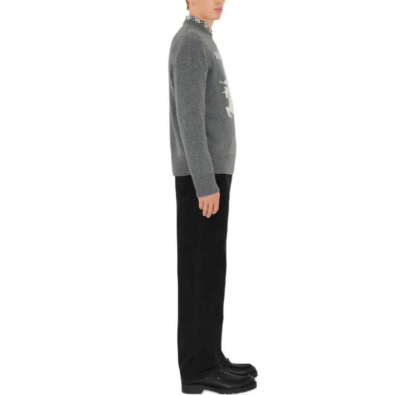 Burberry Ekd Intarsia Knit Crewneck Jumper-3