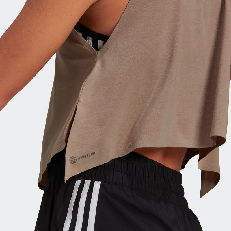 Adidas Tank Tops Women's Brown Gray-4