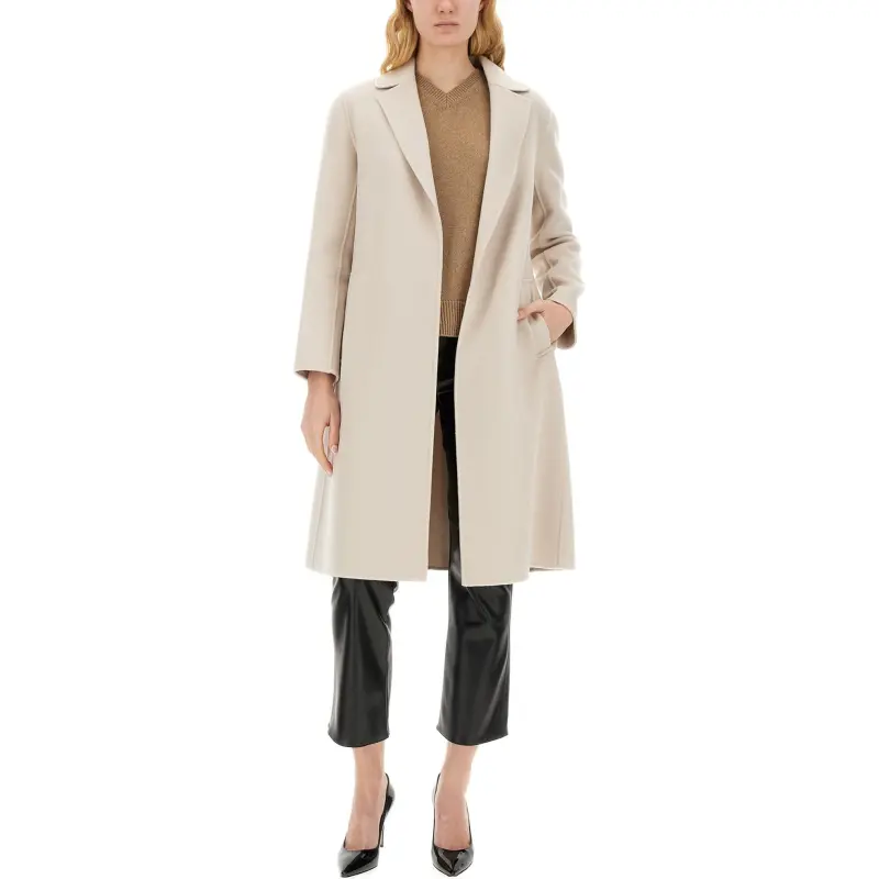'S MAX MARA Pauline Belted Long Sleeved Coat-1