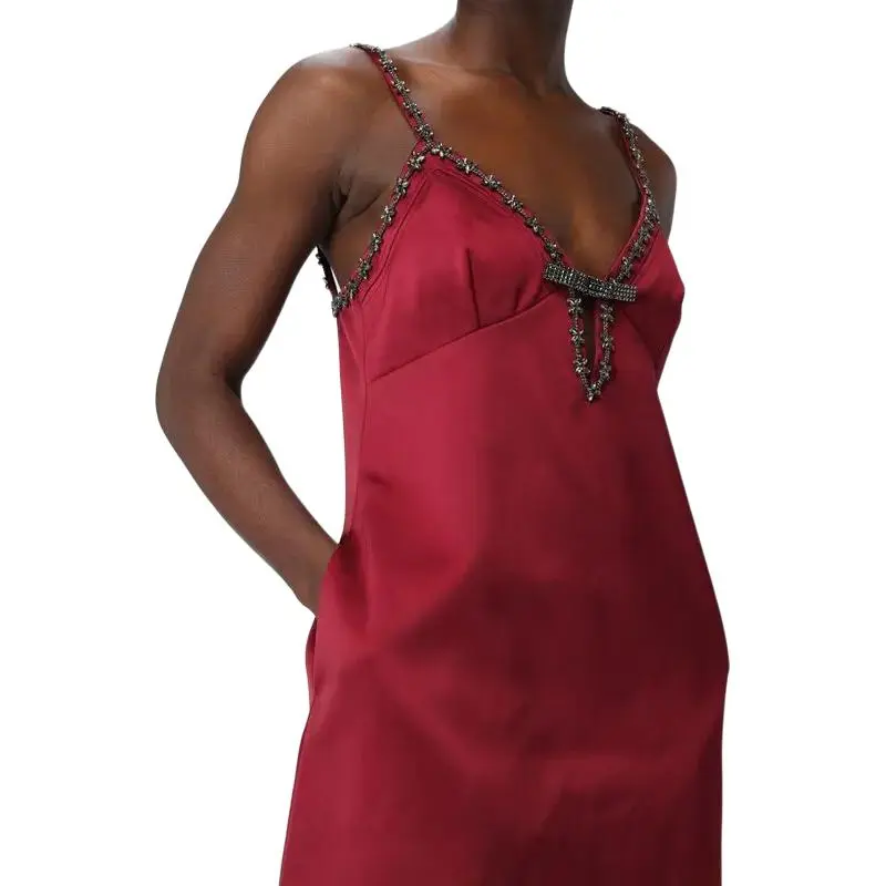 Self portrait Satin Strappy Mini Dress-4