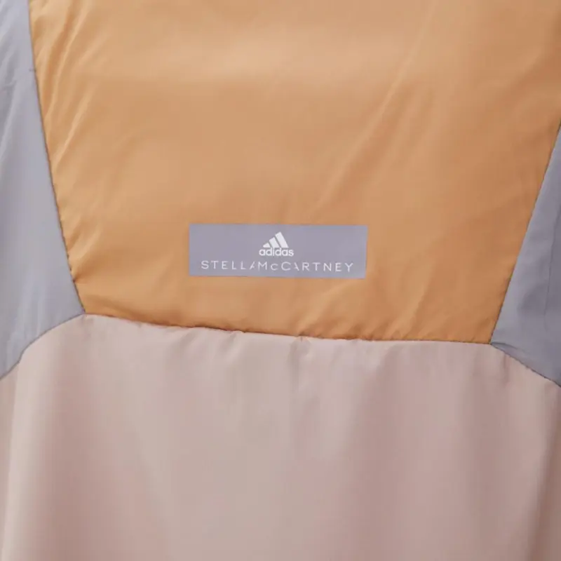 Adidas x Stella McCartney Adizero Jacket Women's Pearl Gray/Brown Yellow/Ice Pink-4