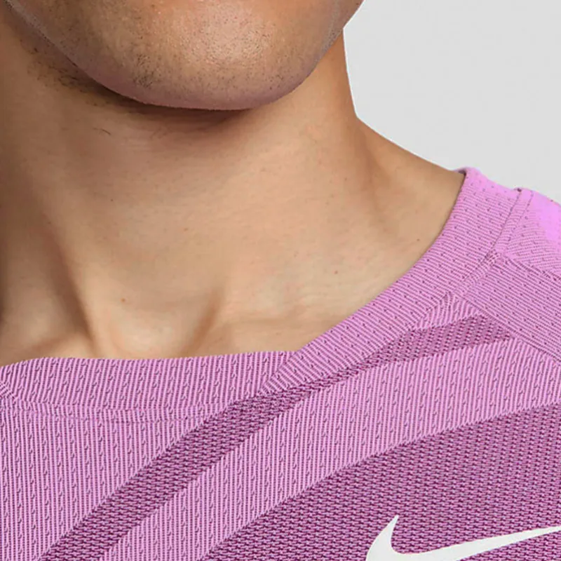 Nike T Shirt Men's Rush Purple Red-5
