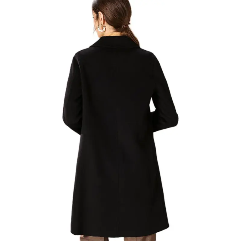 FENHONGMALI Coats Women's Black-1