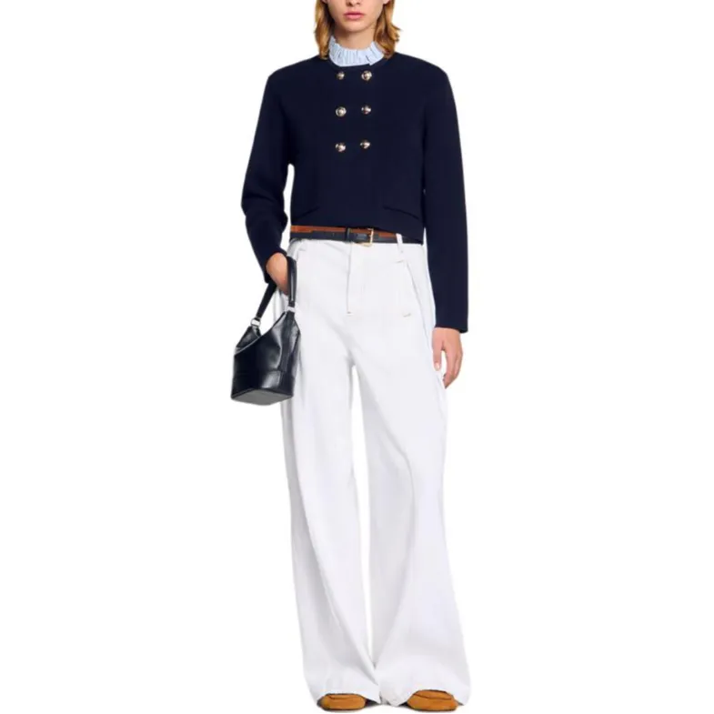 Sandro Ribbed Cardigan-1