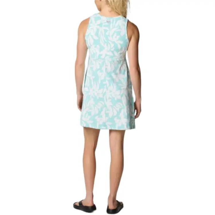 Columbia PFG Freezer Sleeveless Dress Women's White/Blue-2