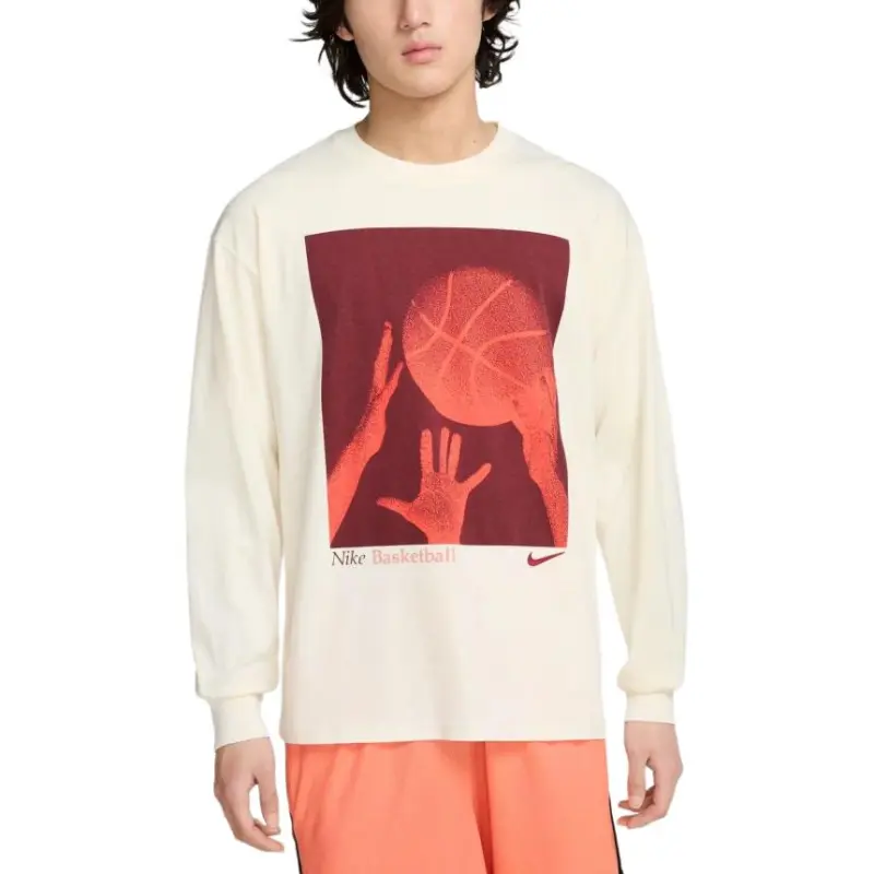 Nike Clothing T Shirts Men Cream-5