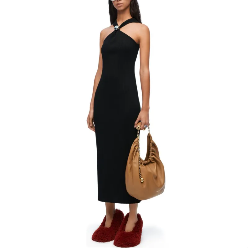 LOEWE Anagram Pebble Cotton Dress-1