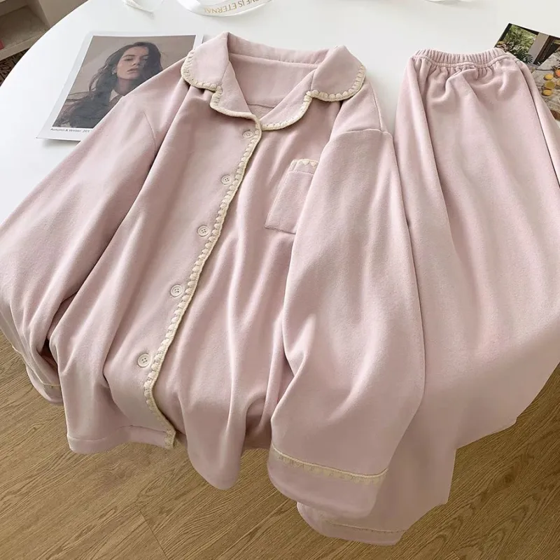 WANANNI Pajama Set Women's Light Pink-1