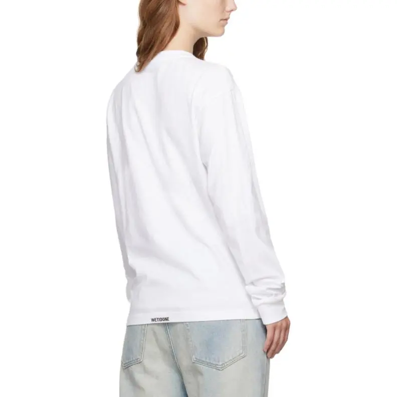 WE11DONE Pearl Bear Long Sleeve T shirt-7