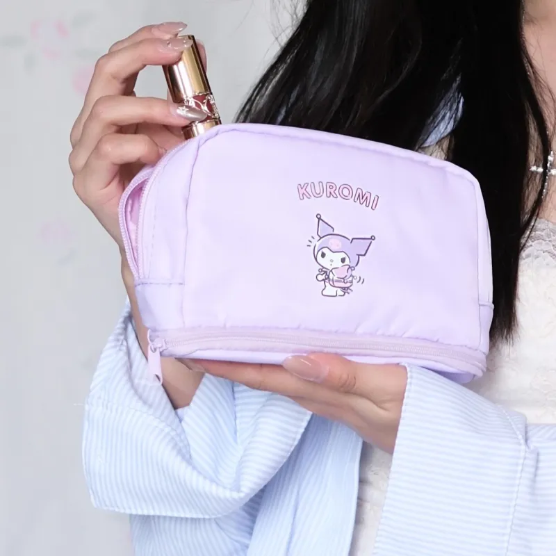 Sanrio Hello Kitty Travel Storage Bag Purple Kuromi-1