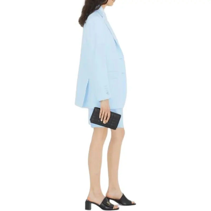Burberry Loulou Tailored Jacket 'Pale Blue'-3