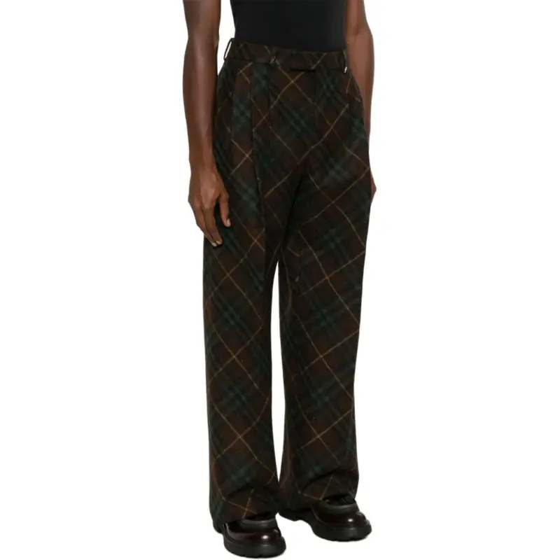 Burberry Checked Three Pleat Trouser-3