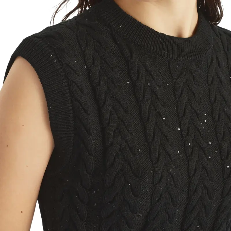 Brunello Cucinelli Dazzling Double Cable Knitted Vest-4