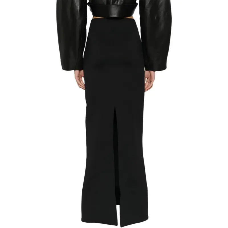 Jacquemus Rear Slit Maxi Skirt-4