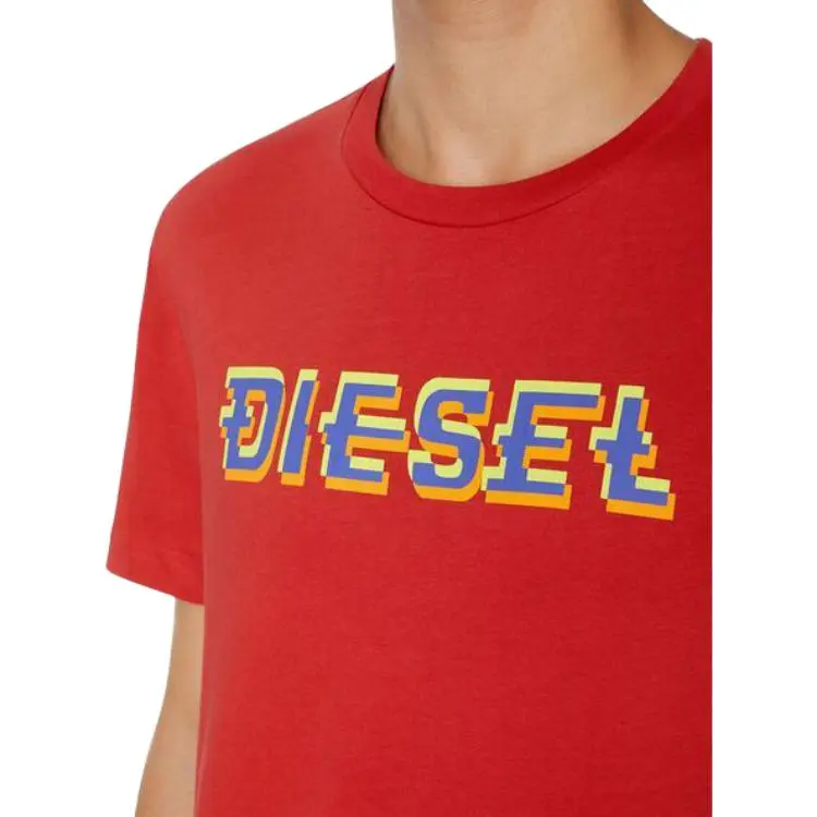 DIESEL T Shirts Men Red-4