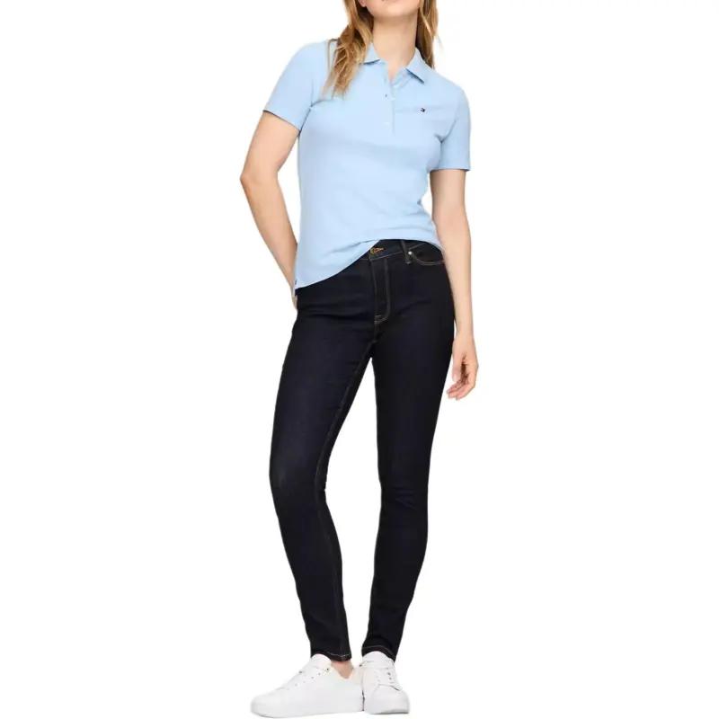 Tommy Hilfiger Polo Shirt Women's Light Blue-1