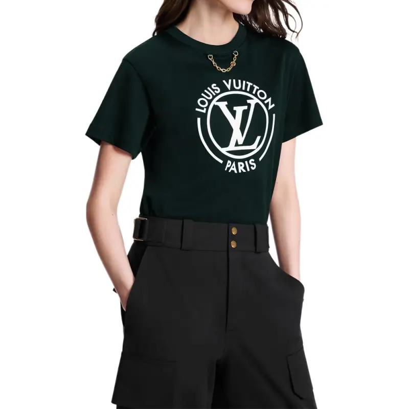 LOUIS VUITTON Flocked Lv T-Shirt-3