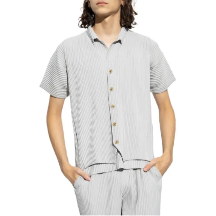 Homme Plissé Issey Miyake Plissé effect V neck Waistcoat-2